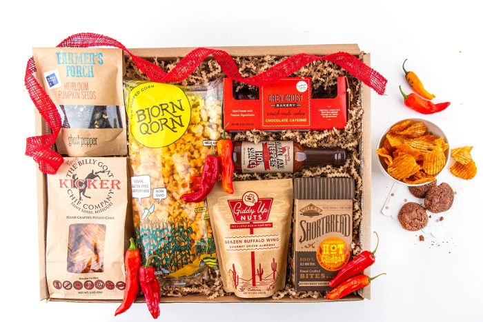 Gourmet Food Basket as Unique Christmas Gift for Dad