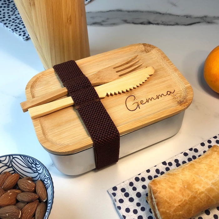 A personalized lunch box is a creative way to show your love and care