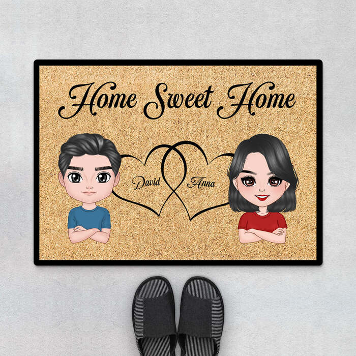 A personalized doormat can be a delightful and practical gif