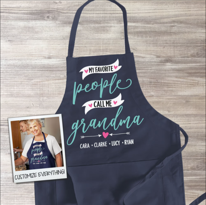 Personalised apron will make her feel extra special while cooking